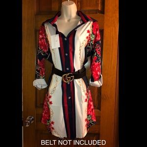 Designer inspired button down dress